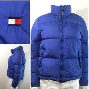 Vintage Tommy Jeans Down Feather Puffer Logo Flag
